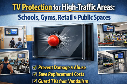 TV Protection for High-Traffic Areas: Schools, Gyms, Retail & Public Spaces