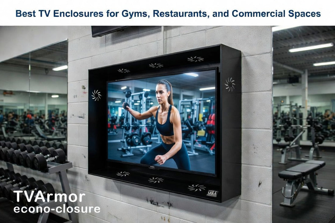 Best TV Enclosures for Gyms, Restaurants, and Commercial Spaces